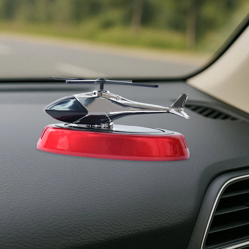 Solar-Powered Rotating Helicopter Car Air Freshener