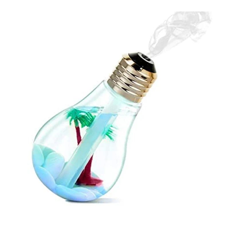 Air Freshener Bulb Humidifier With LED Night Light For Car Home And Office
