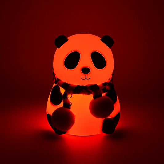 Panda 7-Color LED Silicone Touch Lamp
