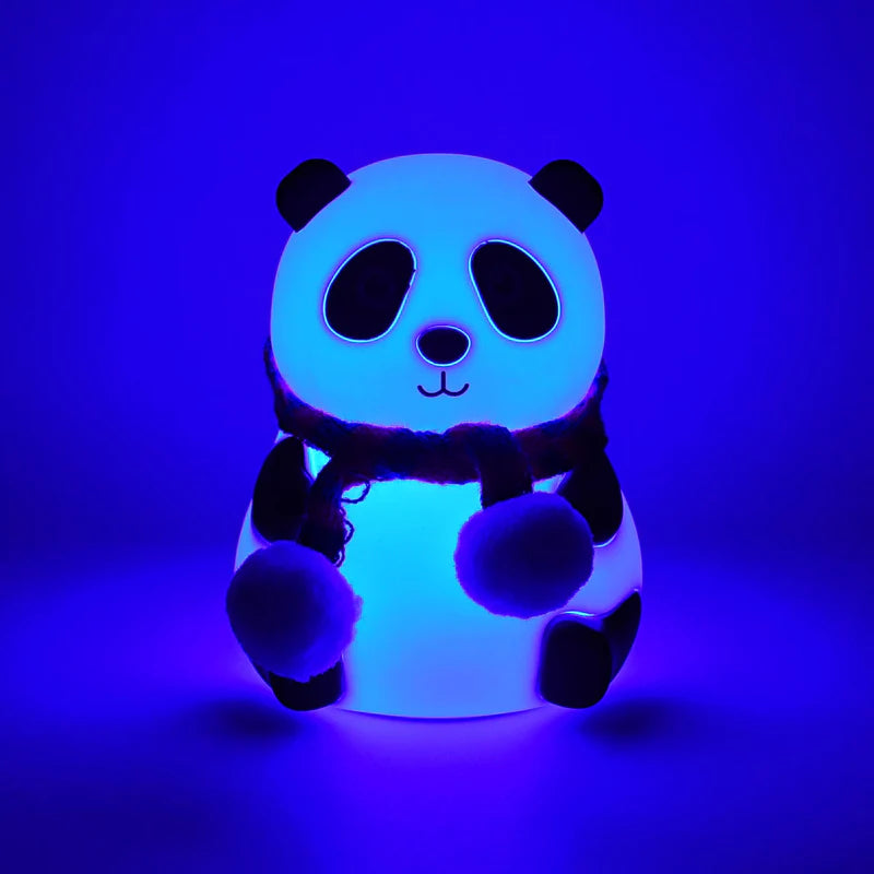 Panda 7-Color LED Silicone Touch Lamp