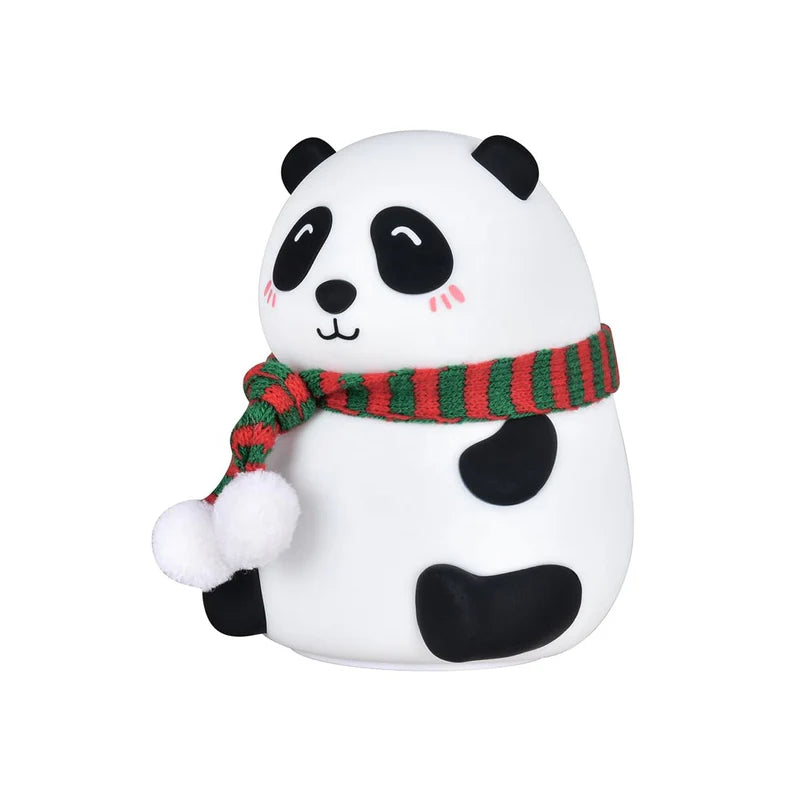 Panda 7-Color LED Silicone Touch Lamp