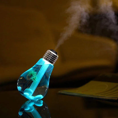 Air Freshener Bulb Humidifier With LED Night Light For Car Home And Office
