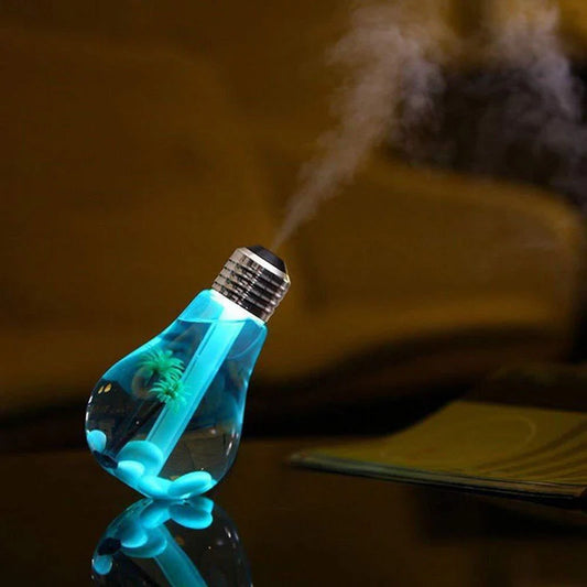 Air Freshener Bulb Humidifier With LED Night Light For Car Home And Office