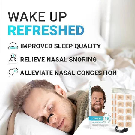 Nasal Strip Starter Kit - Boost Oxygen Intake, Reduce Snoring